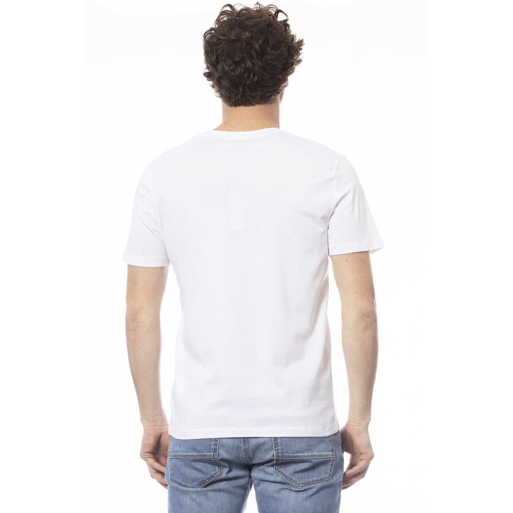 Weißes Herren-T-Shirt aus Baumwolle