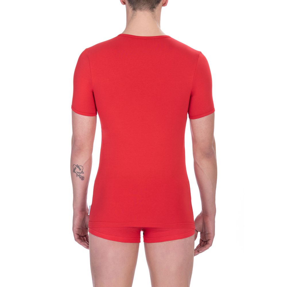 Rotes Herren-T-Shirt aus Baumwolle