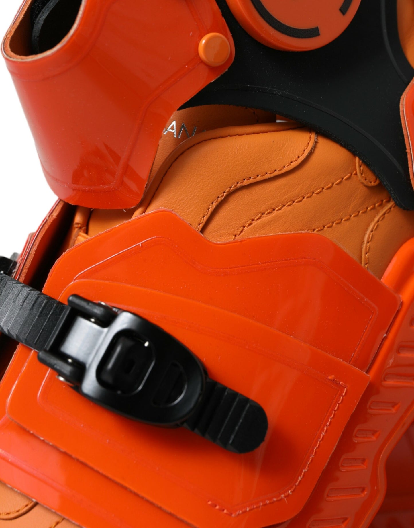 Orange Multi Panel Chunky High Top Sneakers Schuhe