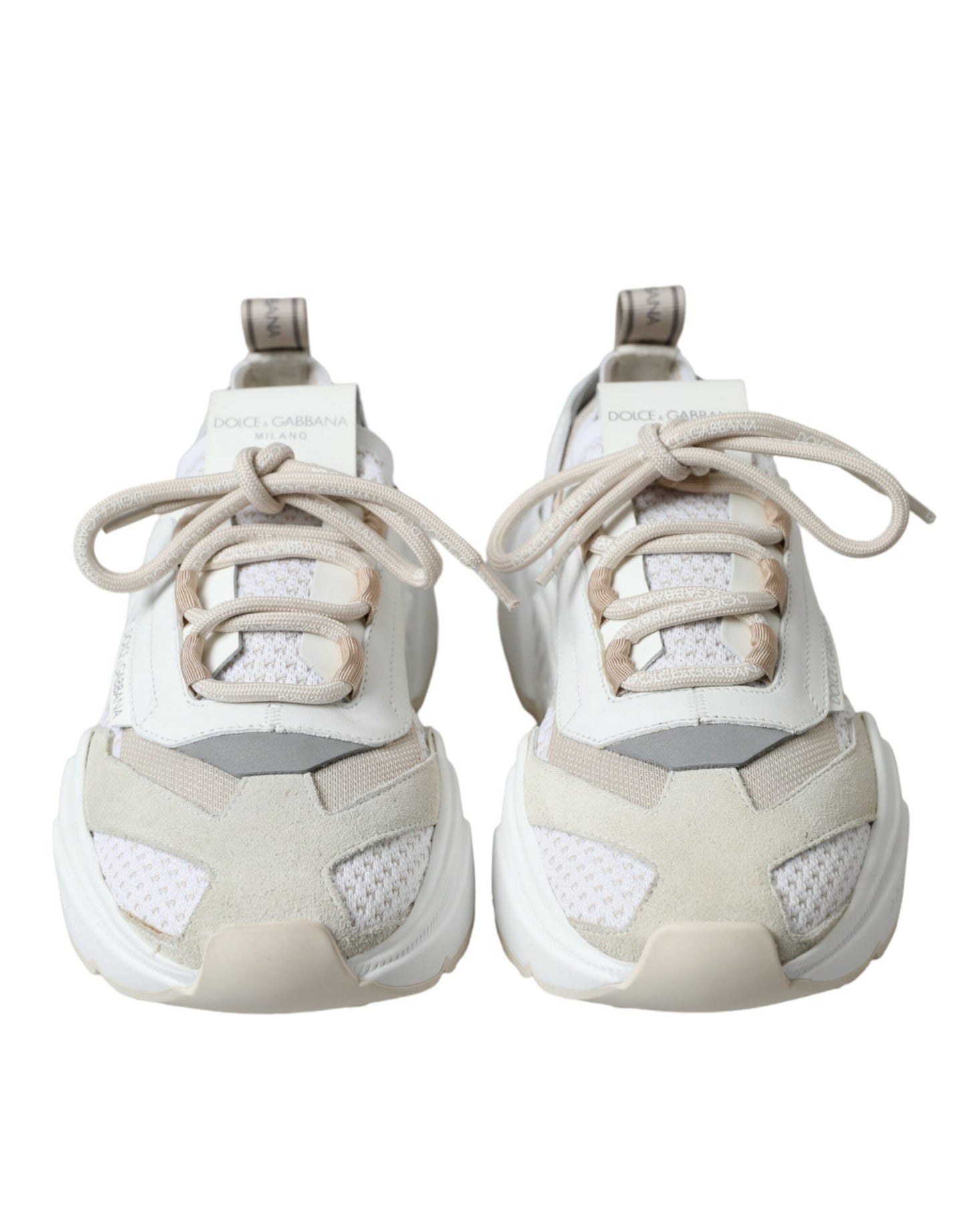 Beige-weiße Daymaster Low Top Leder Sneakers Schuhe
