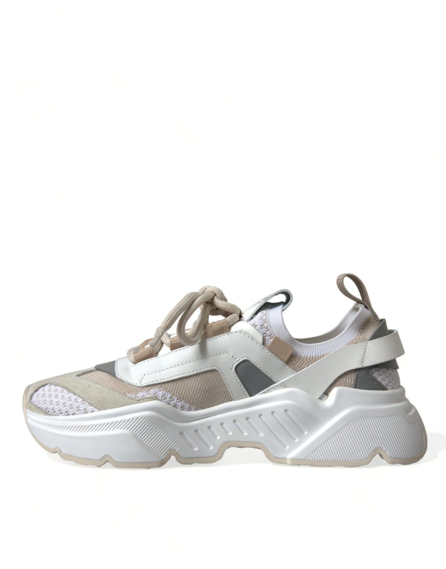 Beige-weiße Daymaster Low Top Leder Sneakers Schuhe