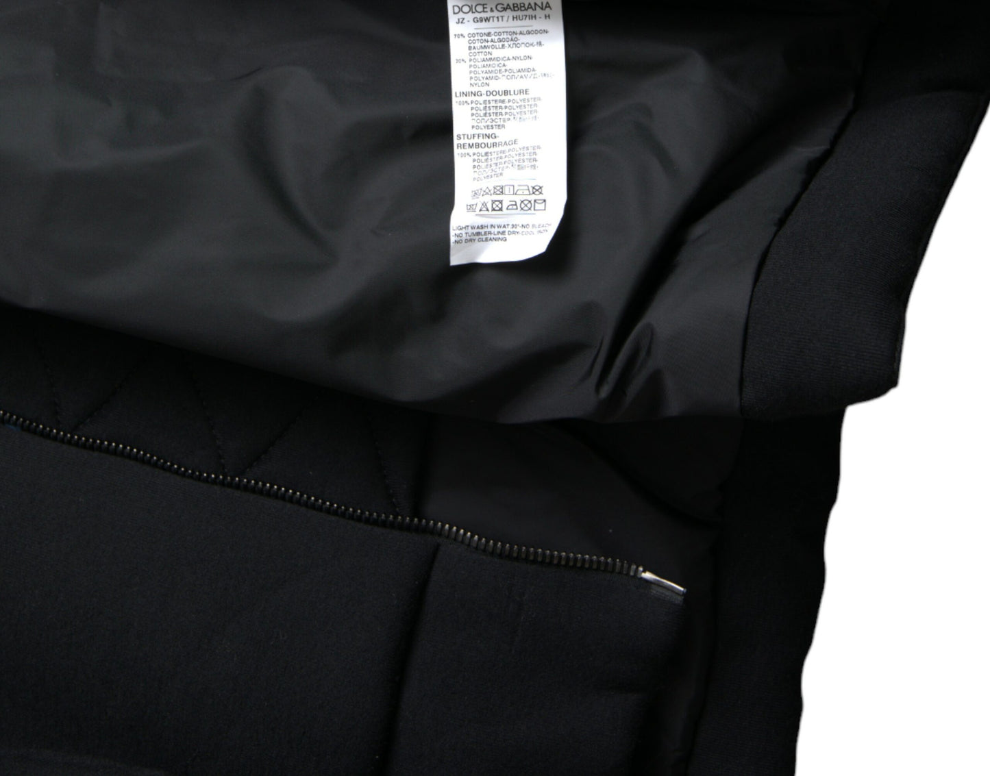Schwarze Bomberjacke aus Baumwolle mit Kapuze und Logo