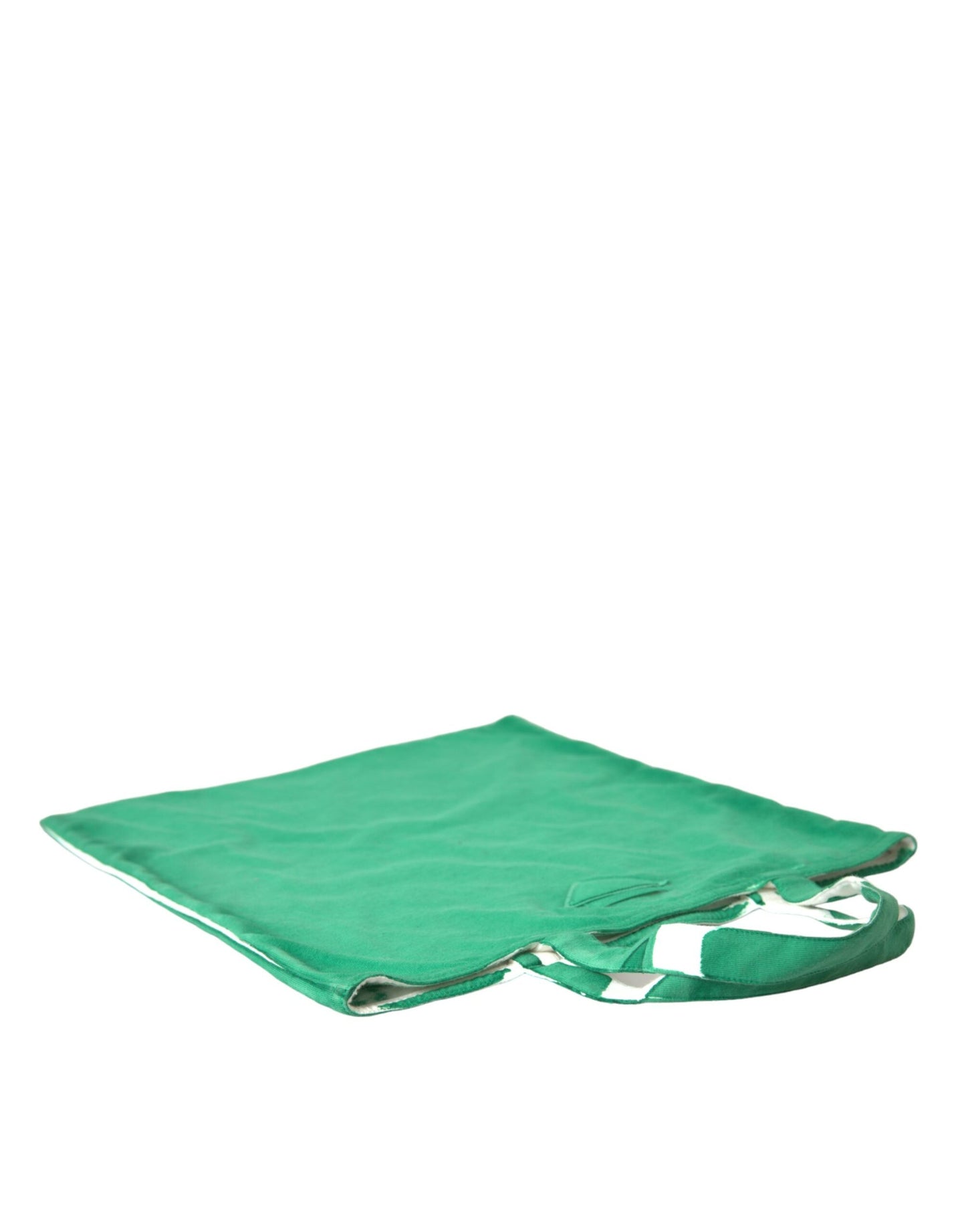 Grüne Einkaufstasche aus Jerseystoff mit Logo
