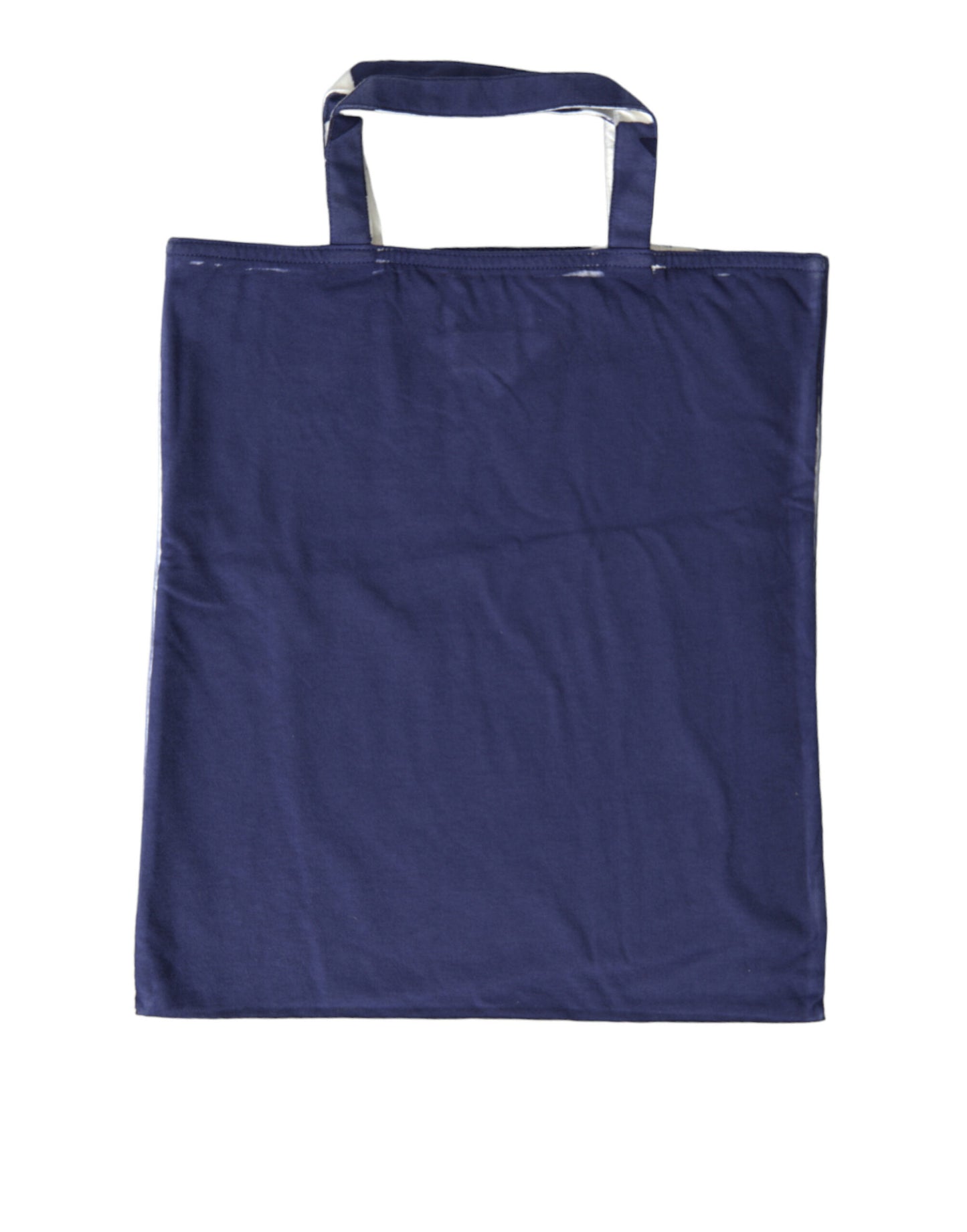 Blaue Einkaufstasche aus Jerseystoff mit Logo