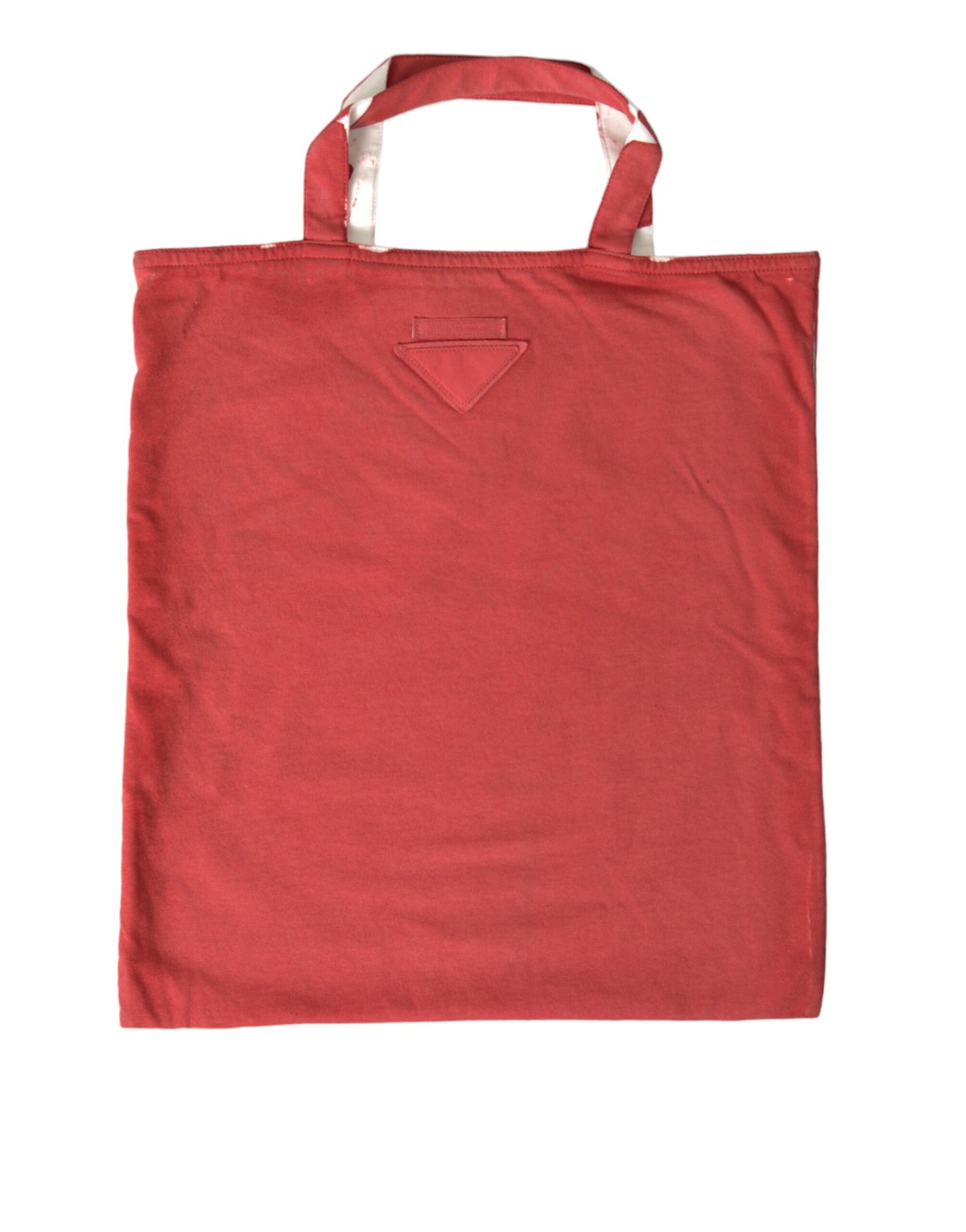 Rote Einkaufstasche aus Jerseystoff mit Logo