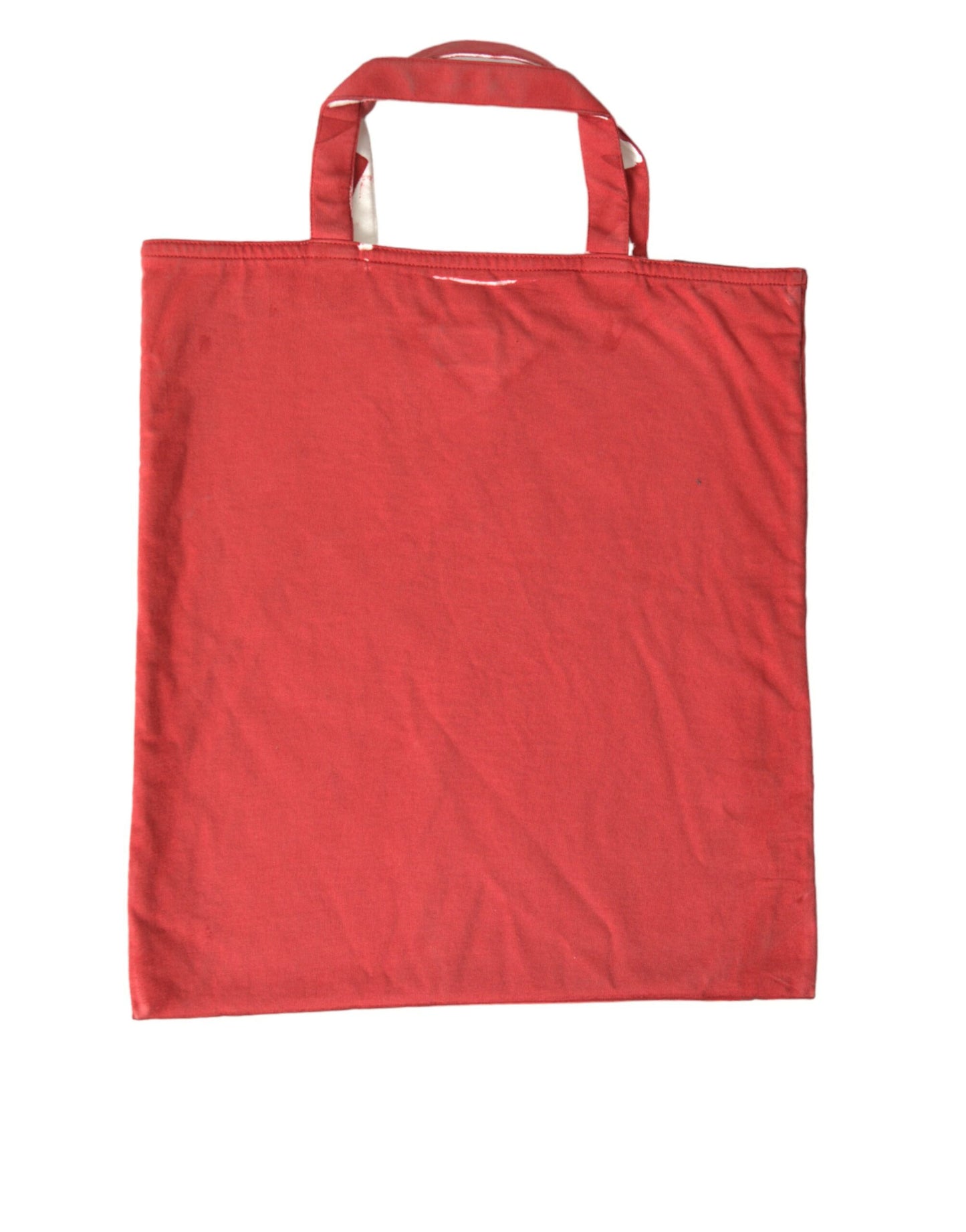 Rote Einkaufstasche aus Jerseystoff mit Logo