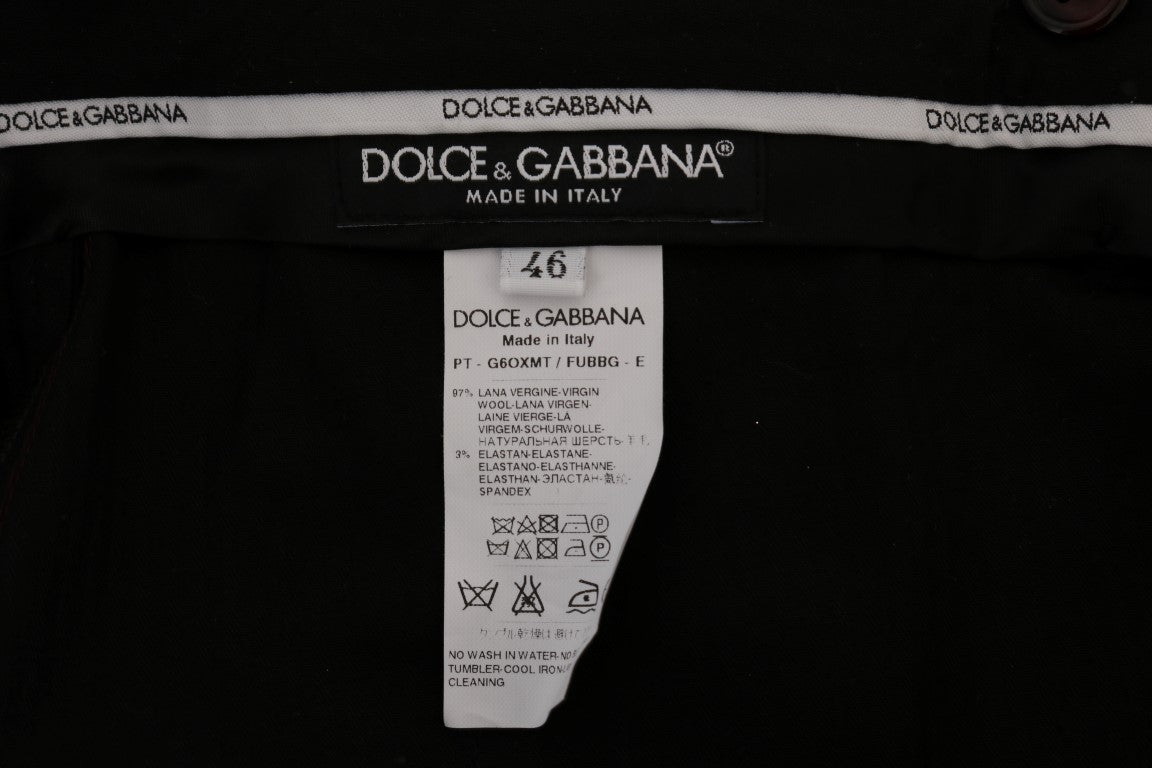 Lilafarbene formelle Hose aus Wollstretch