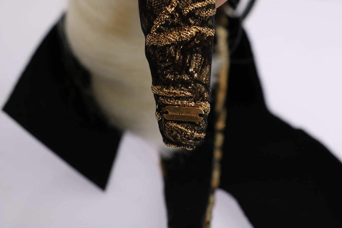 Schwarzes, kristallweißes Diadem-Stirnband