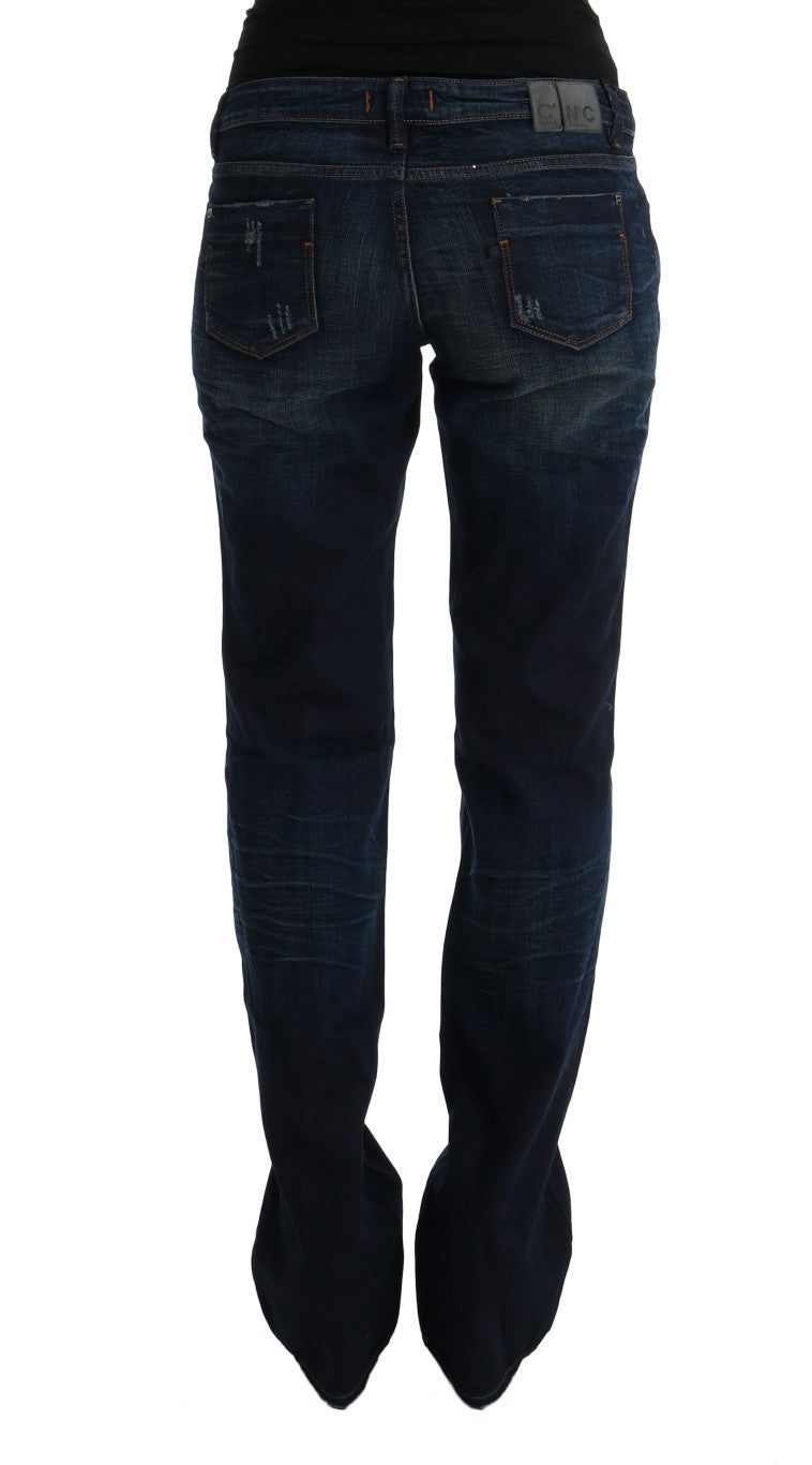 Blaue Jeans aus Baumwolldenim in normaler Passform