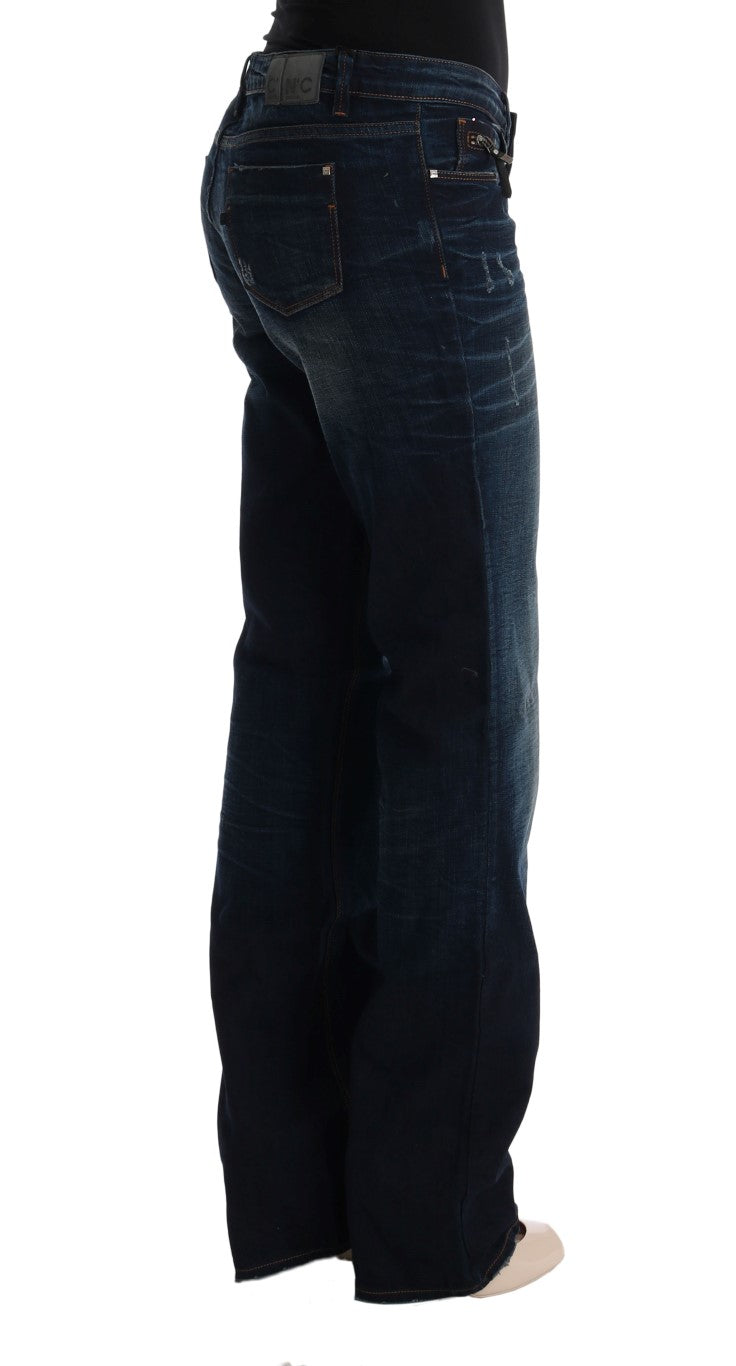 Blaue Jeans aus Baumwolldenim in normaler Passform