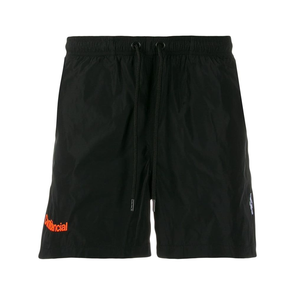 Black Polyamide Men's Swimwear Boxer