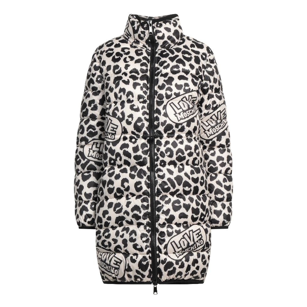 Schicke Daunenjacke mit Leopardenmuster
