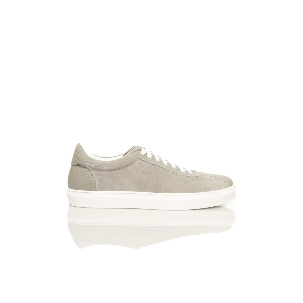 Grauer Herren-Sneaker aus Rindsleder