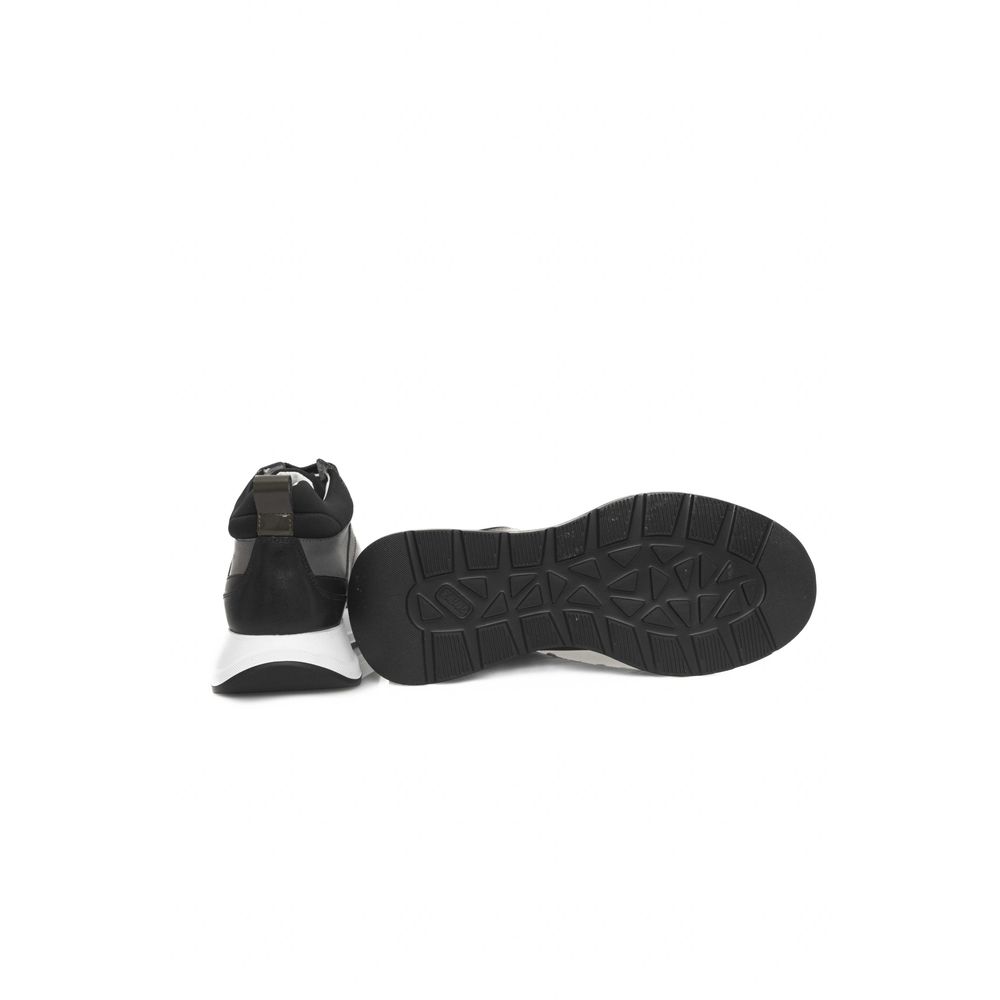 Schwarze Damen-Sneaker aus Rindsleder