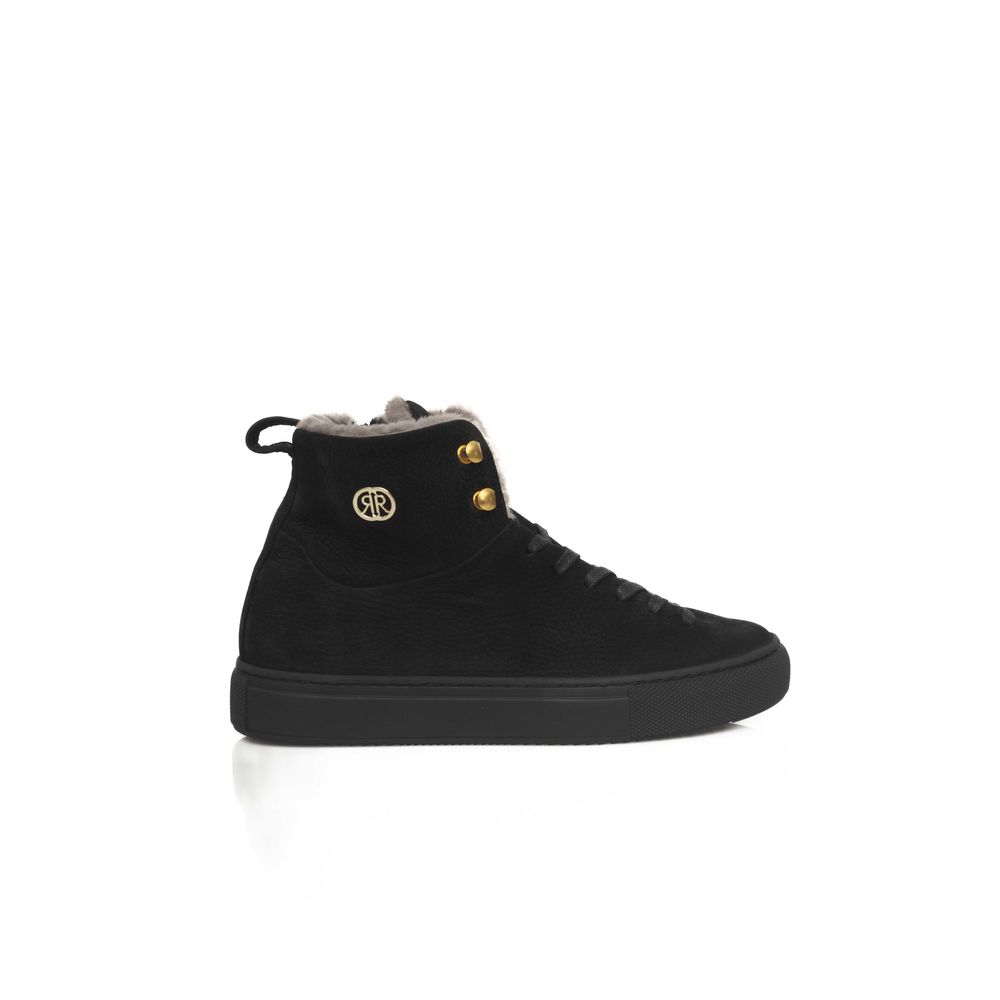 Schwarze Damen-Sneaker aus Rindsleder