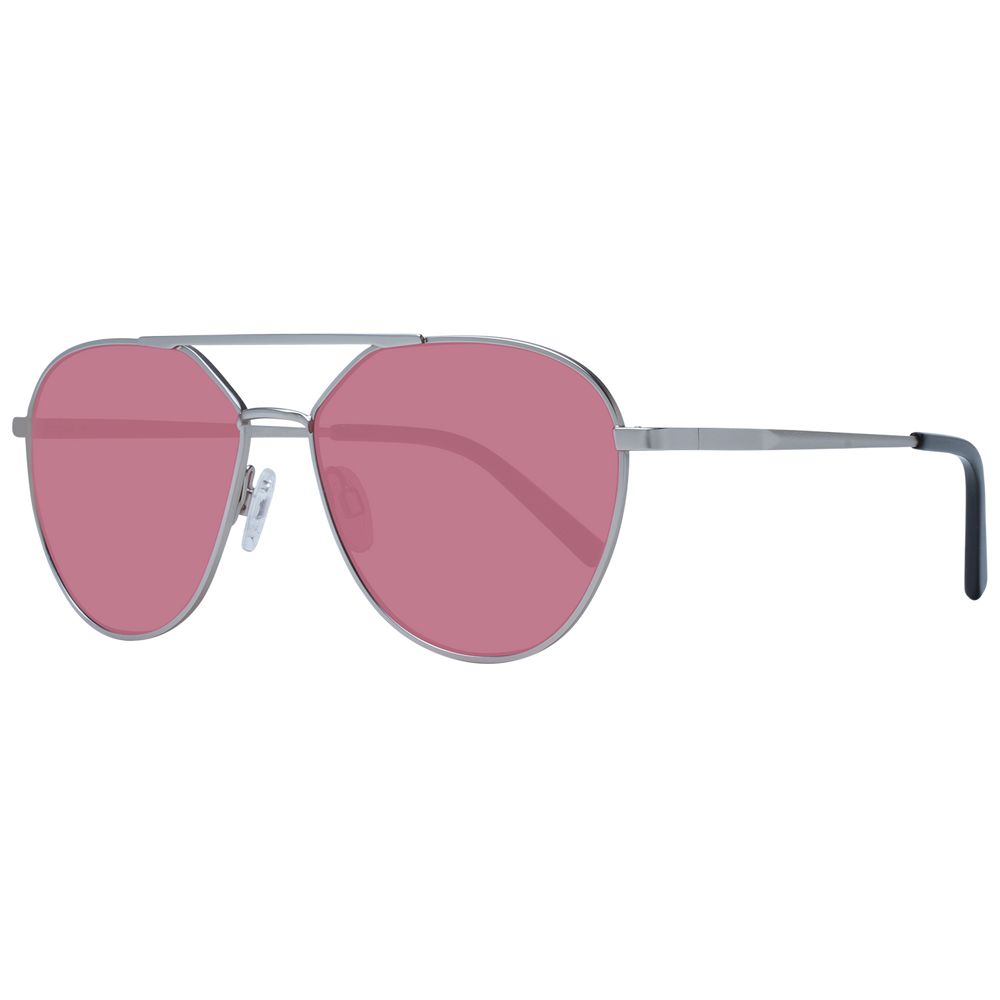 Silberne Unisex-Sonnenbrille