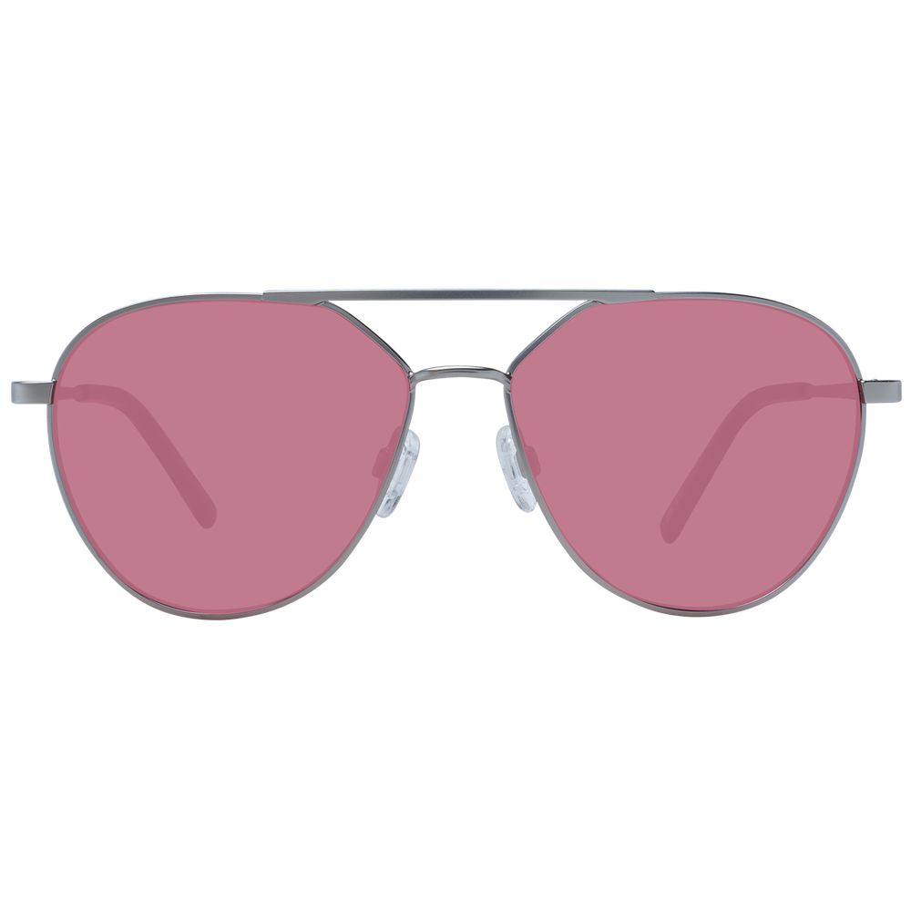Silberne Unisex-Sonnenbrille