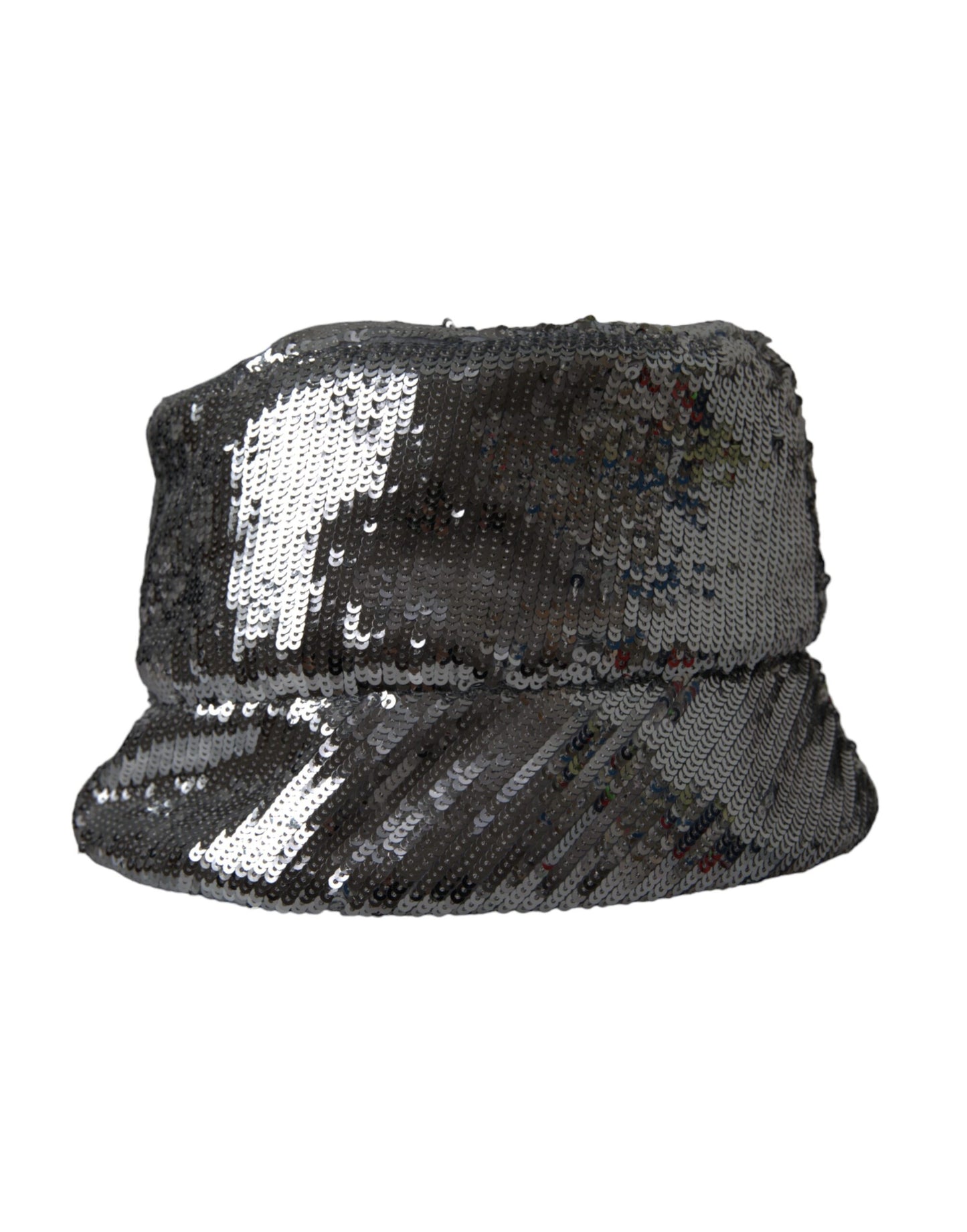 Silberner Nylon-Bucket-Hut mit Pailletten für Herren