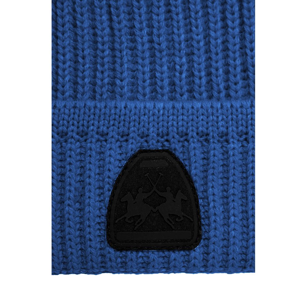Blaue Acryl-Mütze für Herren