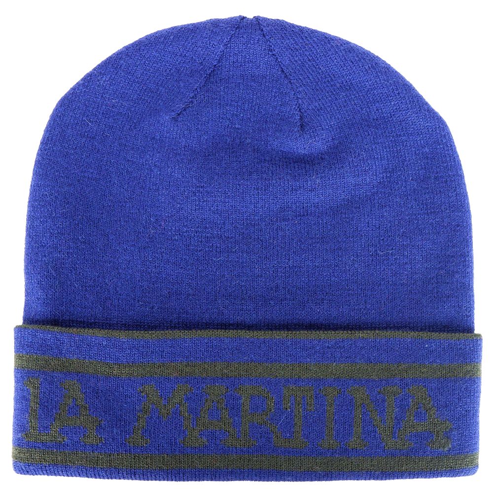 Blaue Wollmütze für Herren