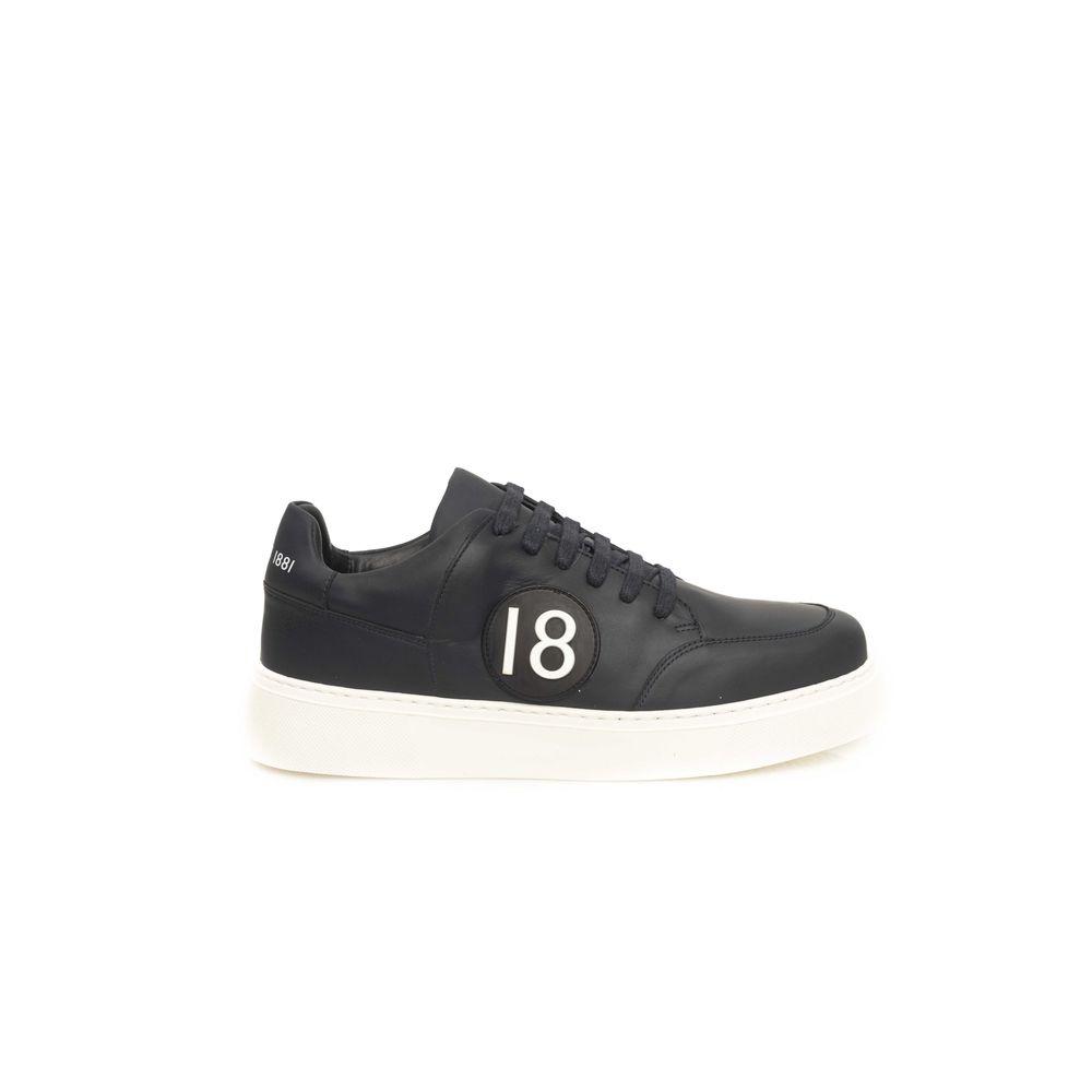 Blaue Herren-Sneaker aus Rindsleder