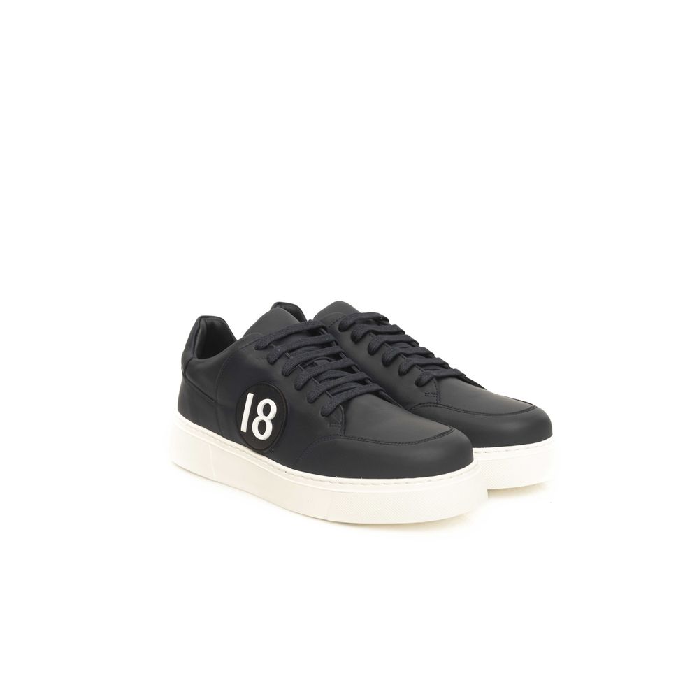 Blaue Herren-Sneaker aus Rindsleder