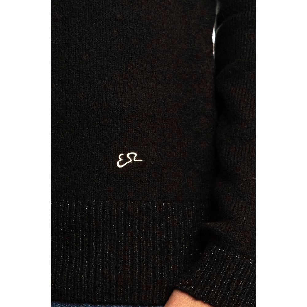 Schwarzer Viskosepullover