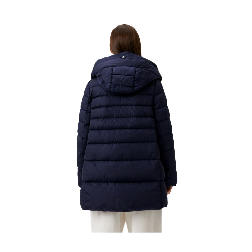 Blaue Nylonjacke für Damen