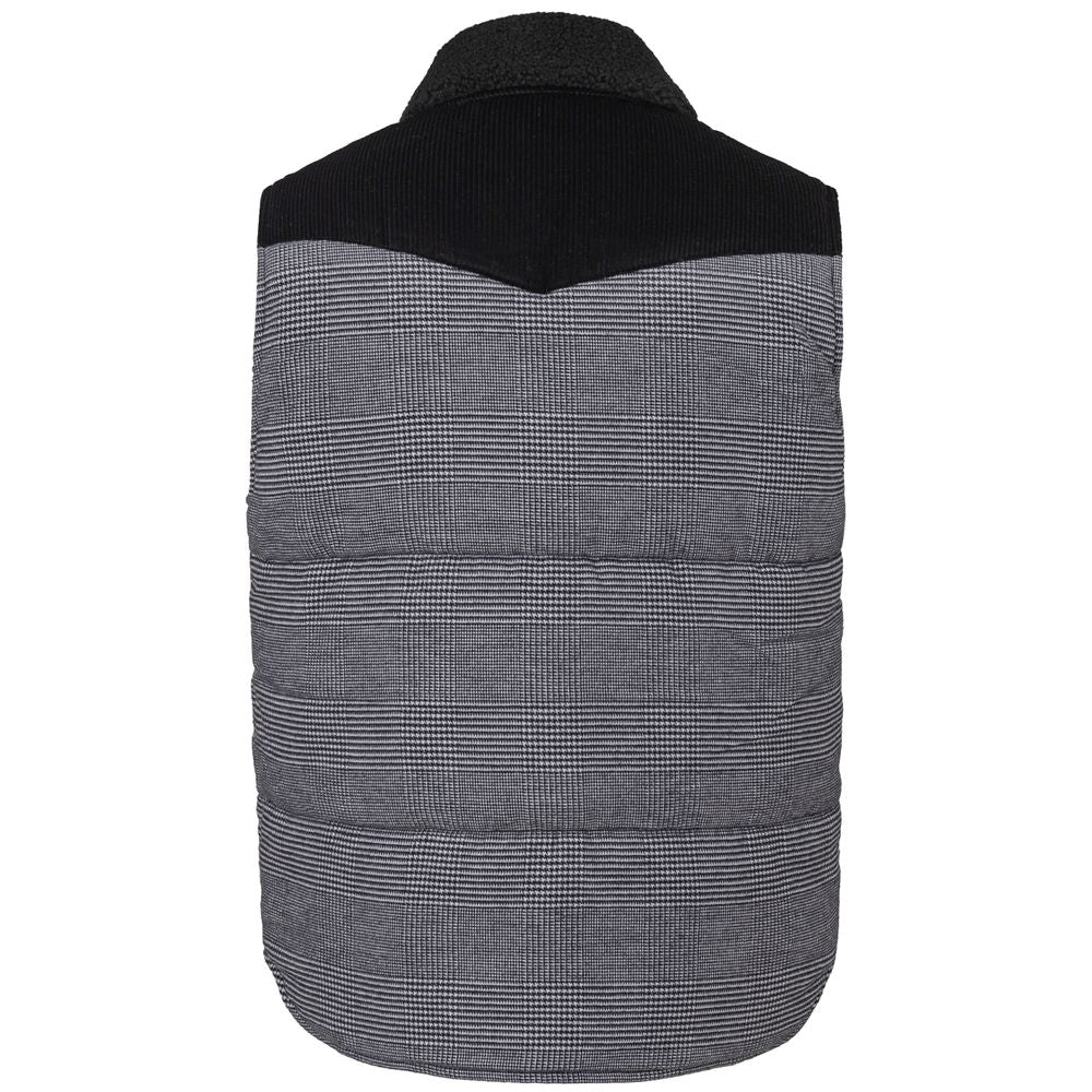 Graue ärmellose Jacke aus Baumwolle