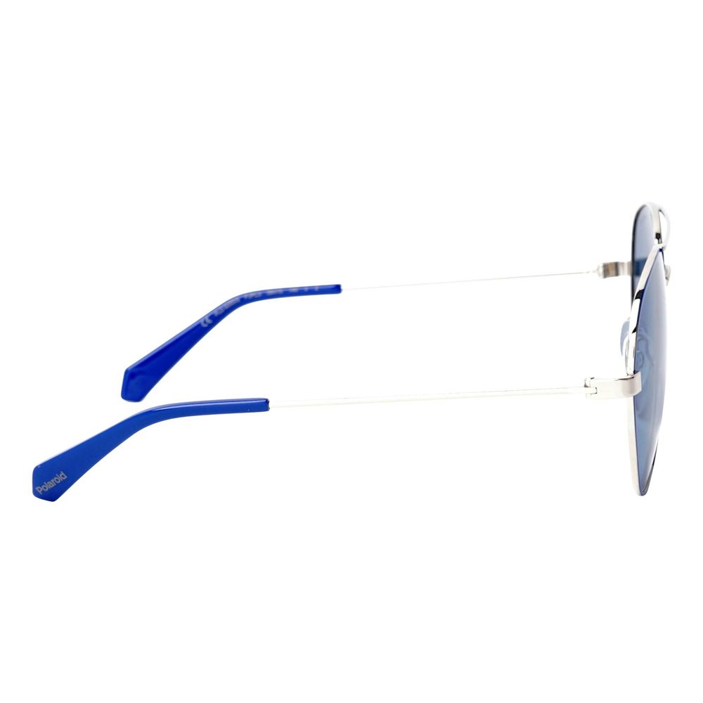 Blaue Sonnenbrille aus Metall