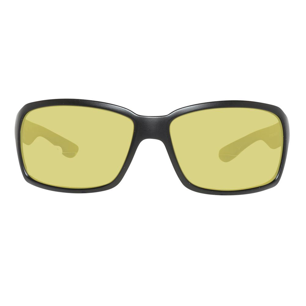 Schwarze Sonnenbrille mit Spritzguss-Optik