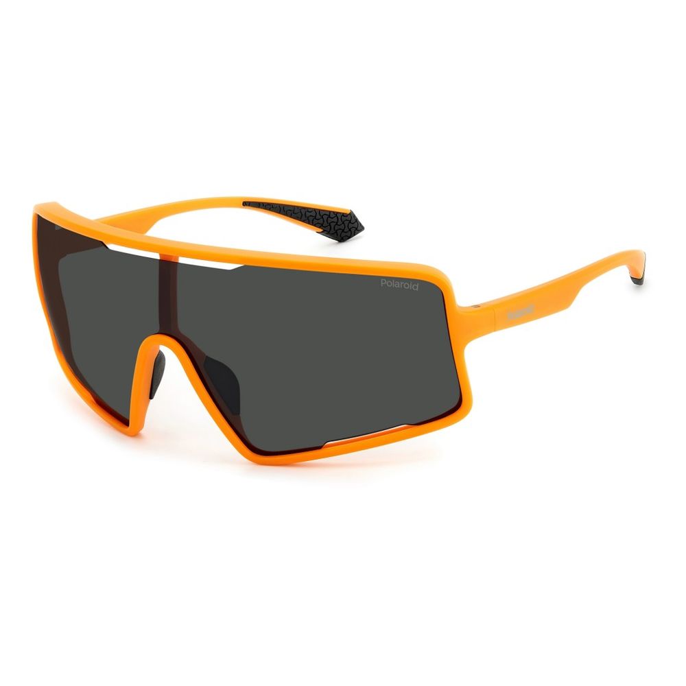 Orangefarbene Sonnenbrille aus Kunststoff