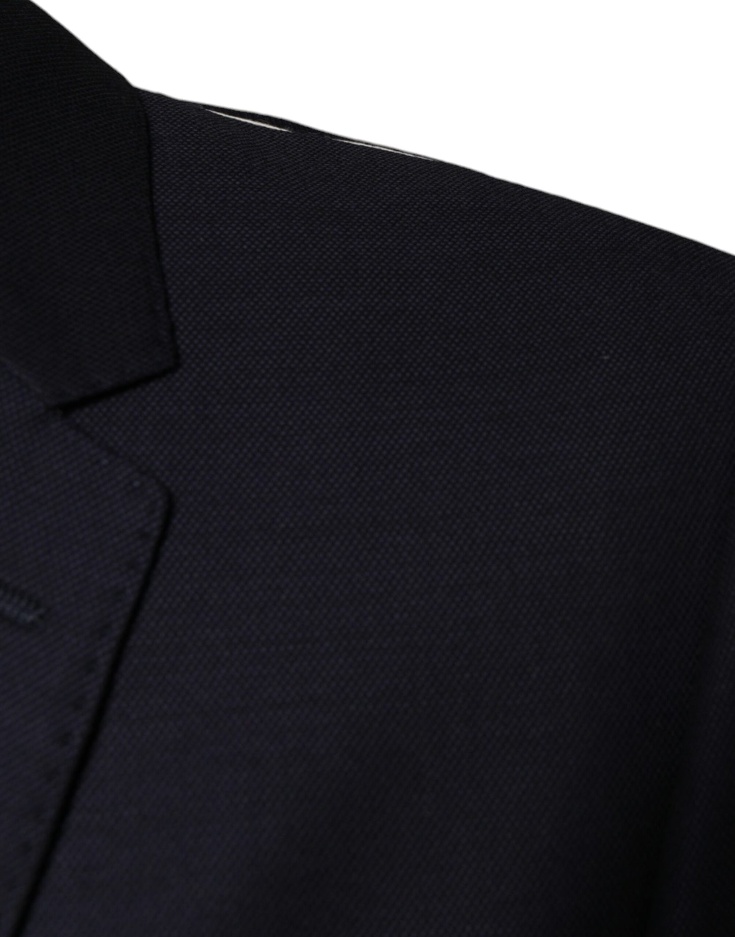 Dunkelblauer einreihiger Blazer aus Wolle