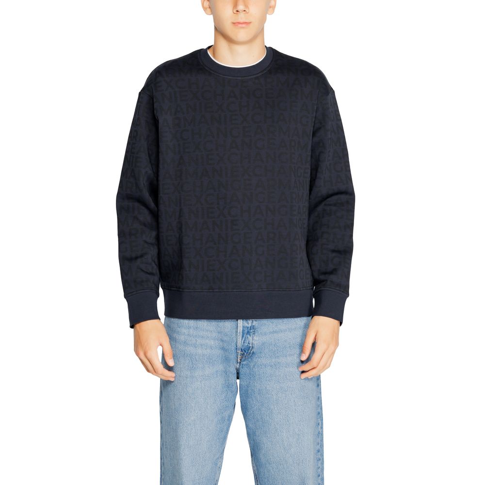 Blaues Baumwoll-Sweatshirt
