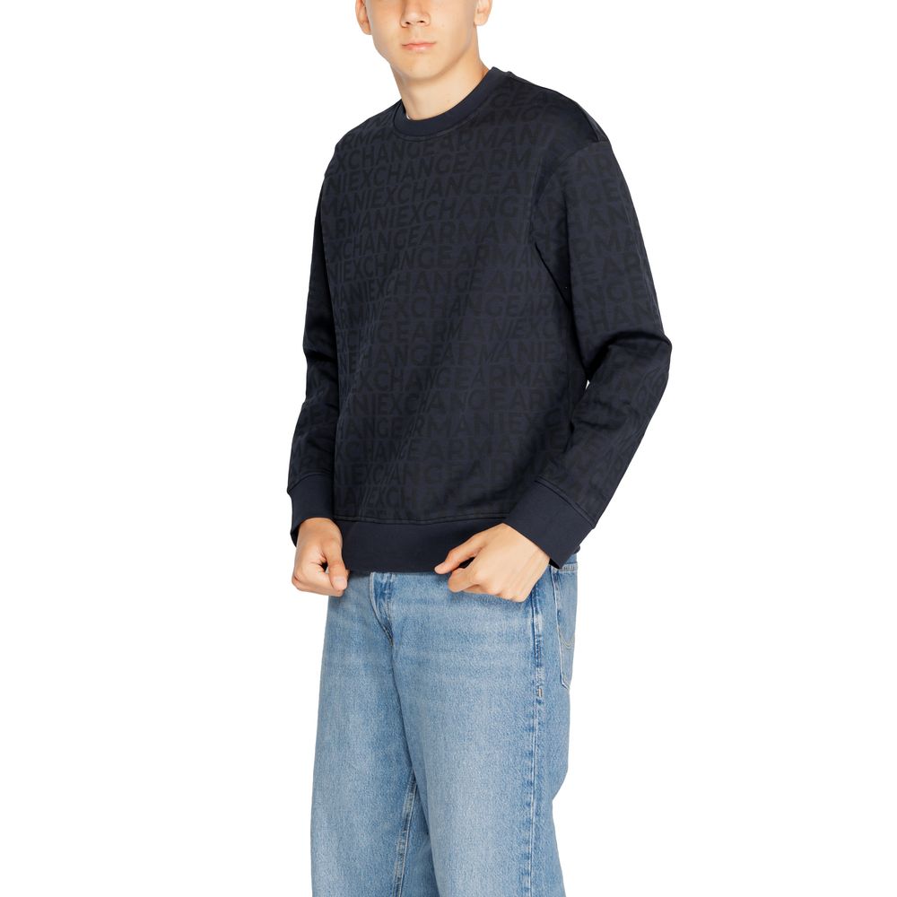 Blaues Baumwoll-Sweatshirt