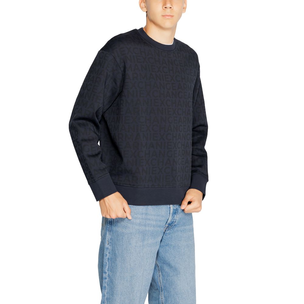 Blaues Baumwoll-Sweatshirt
