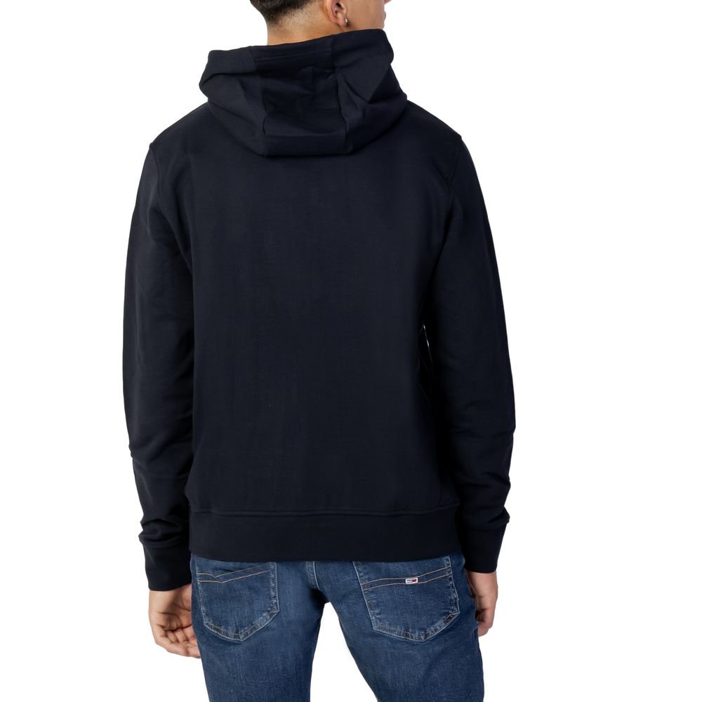 Blauer Kapuzenpullover aus Baumwolle