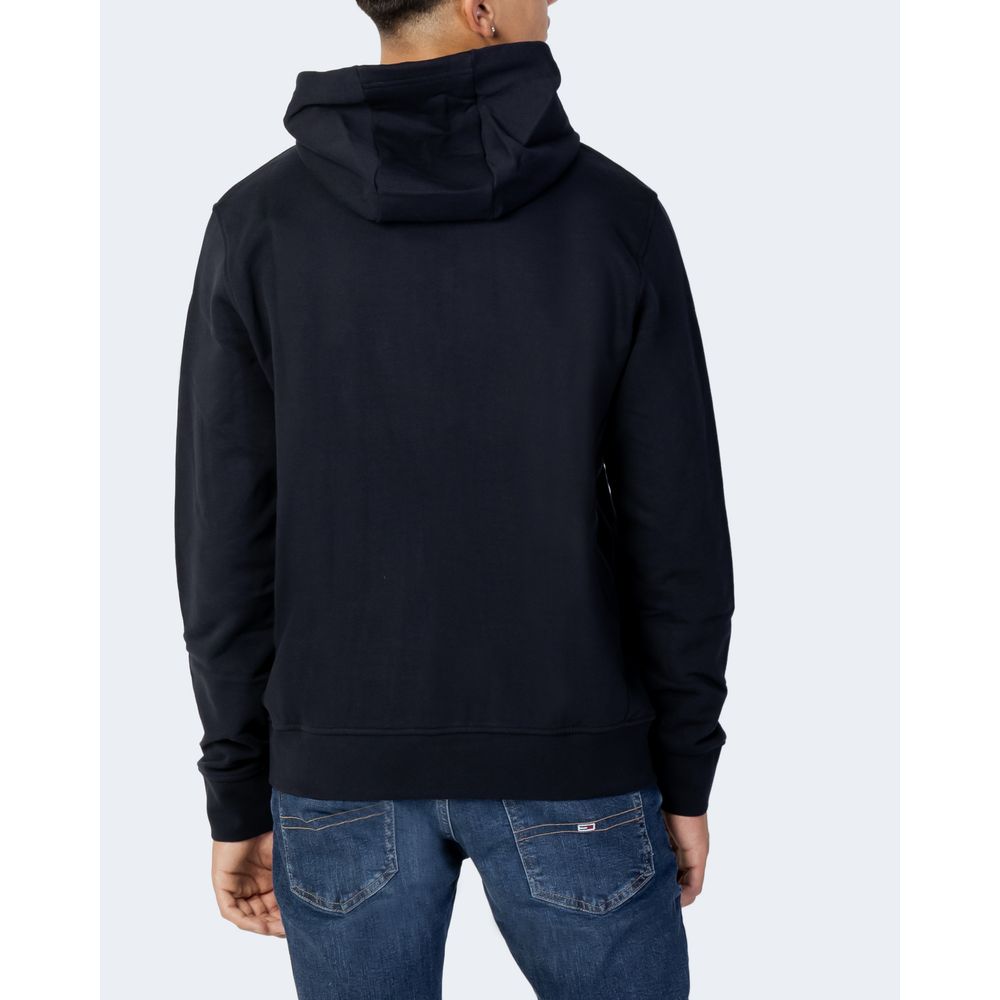 Blauer Kapuzenpullover aus Baumwolle