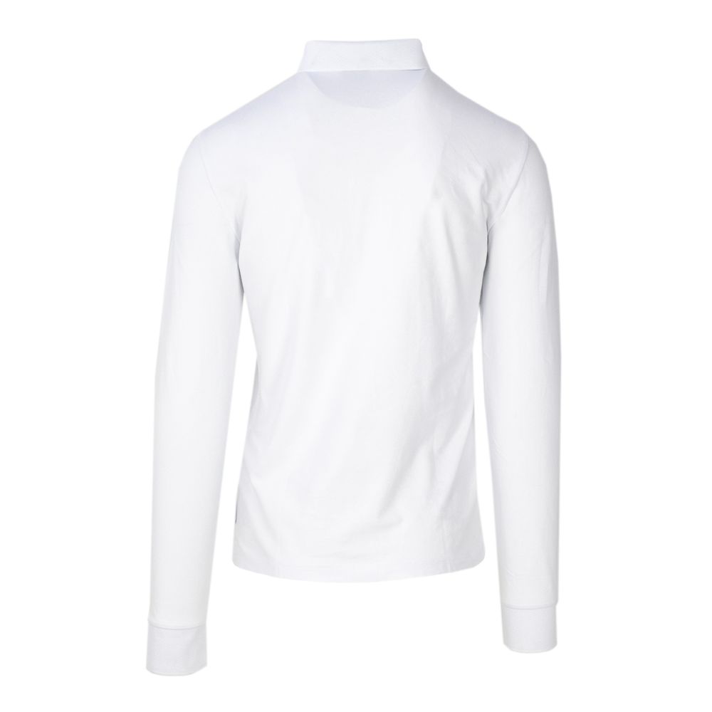 Weißes Langarmshirt aus Baumwolle