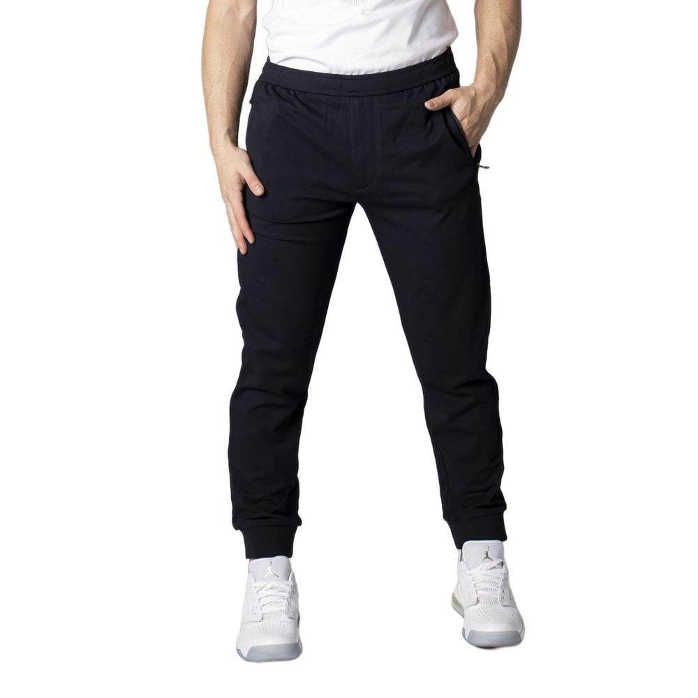 Blaue Skinny-Hose aus Viskose
