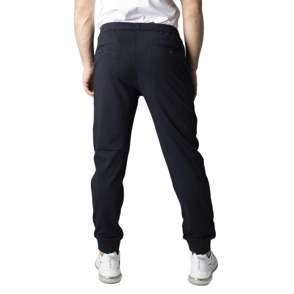 Blaue Skinny-Hose aus Viskose