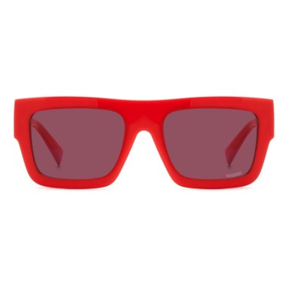 Rote Sonnenbrille aus Kunststoff