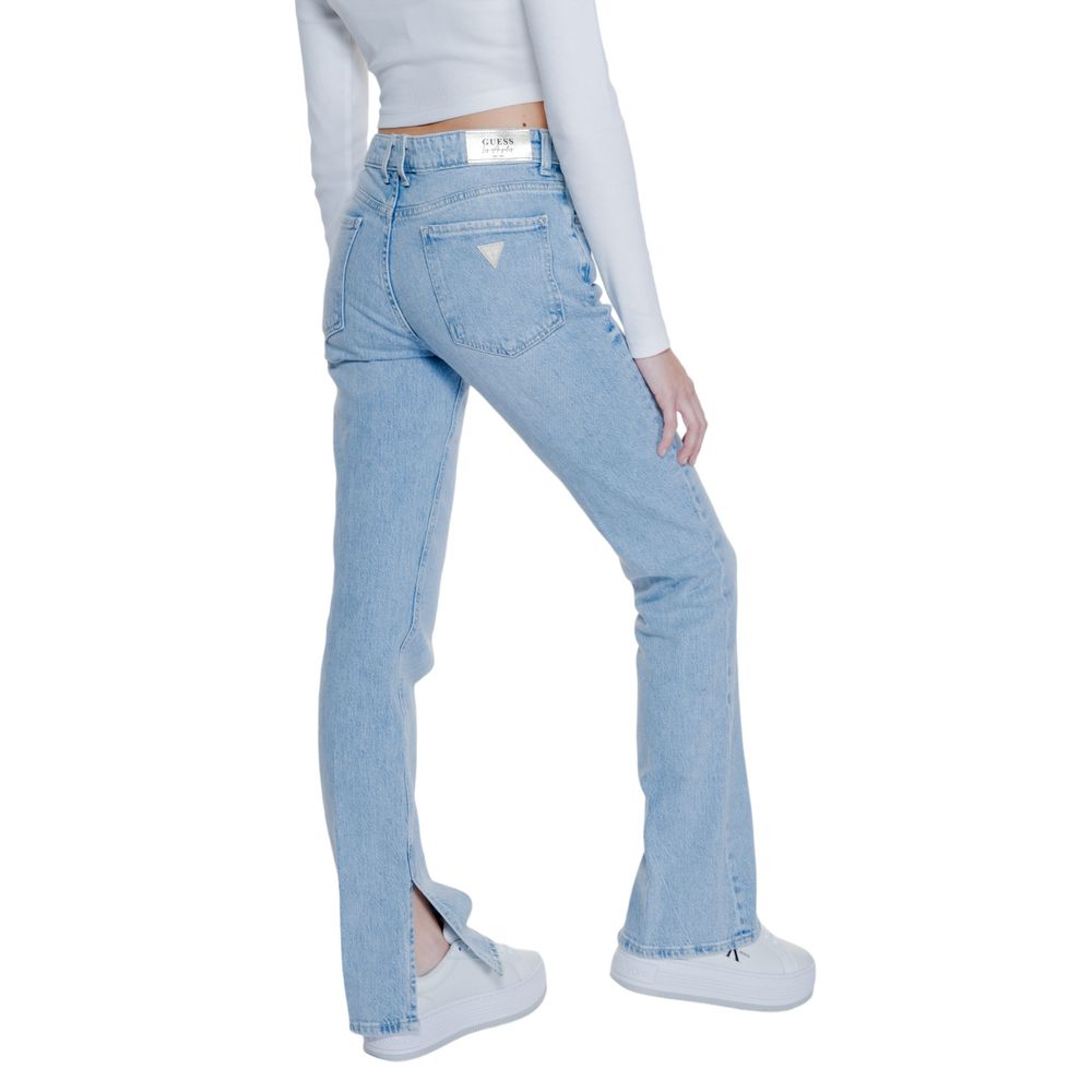 Hellblaue Mom-Jeans aus Baumwolle