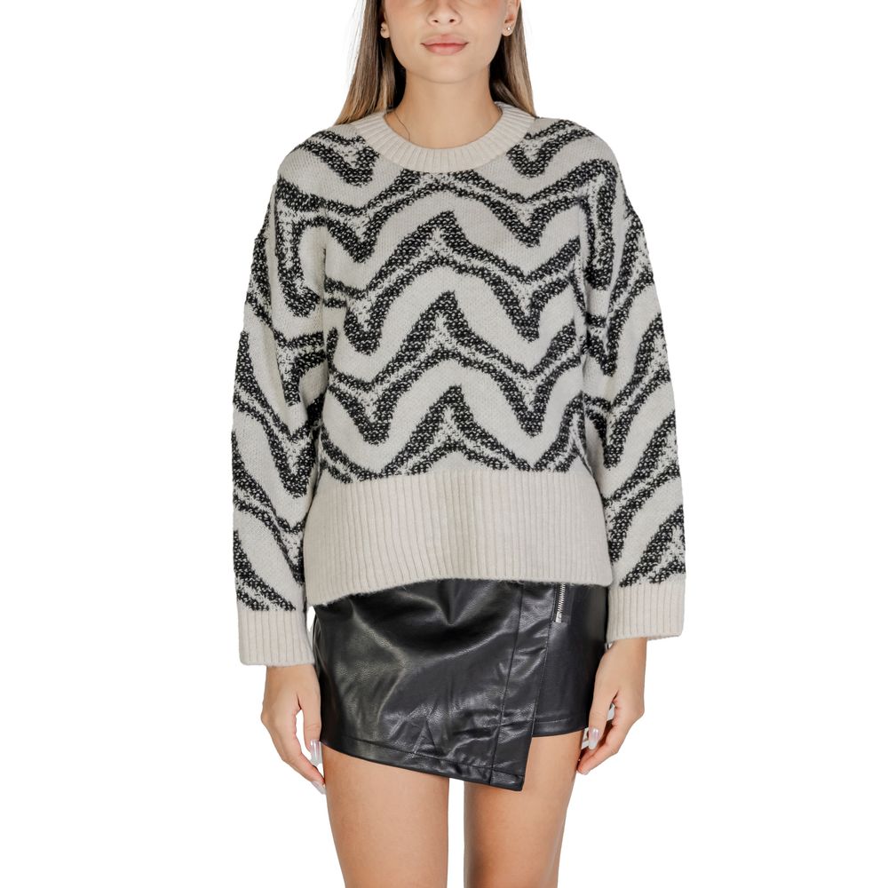 Weißer Marabu-Pullover