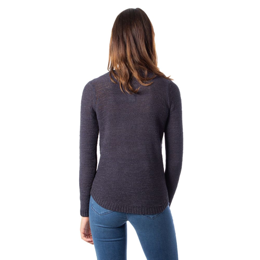 Blauer Marabu-Pullover