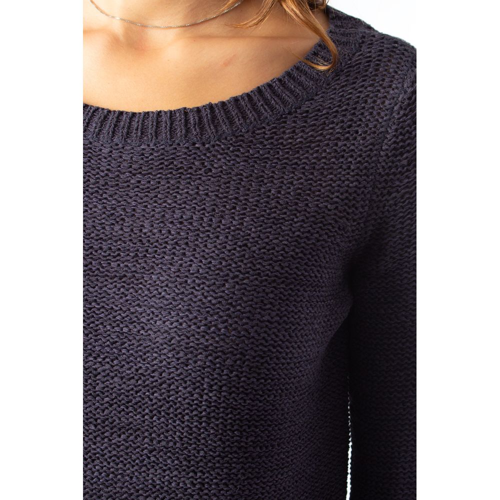 Blauer Marabu-Pullover