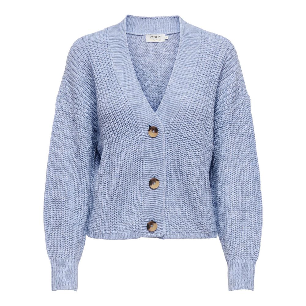 Blaue Marabu-Strickjacke