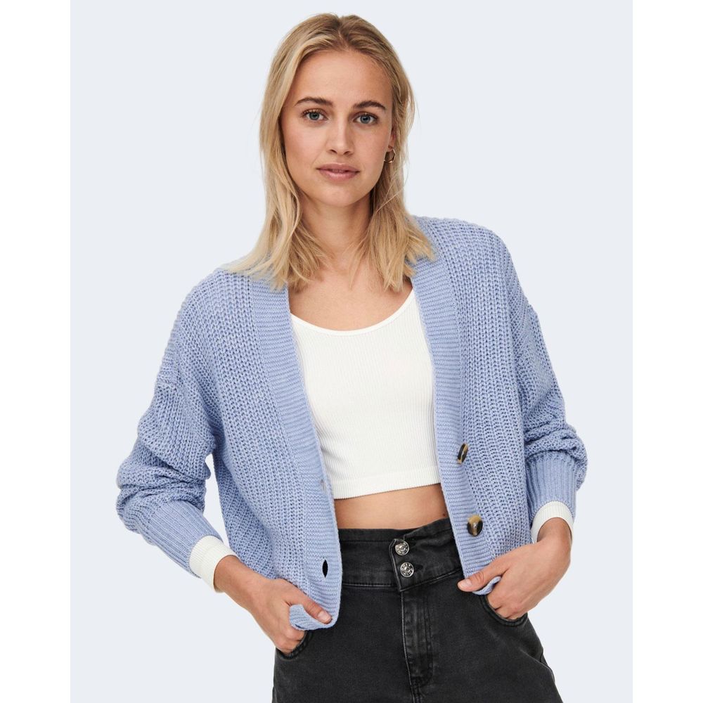 Blaue Marabu-Strickjacke