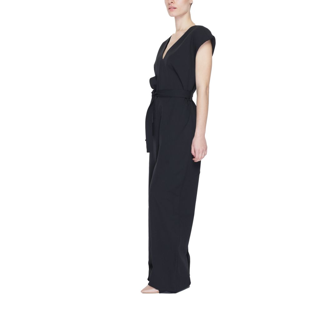 Black Polyester Jumpsuit