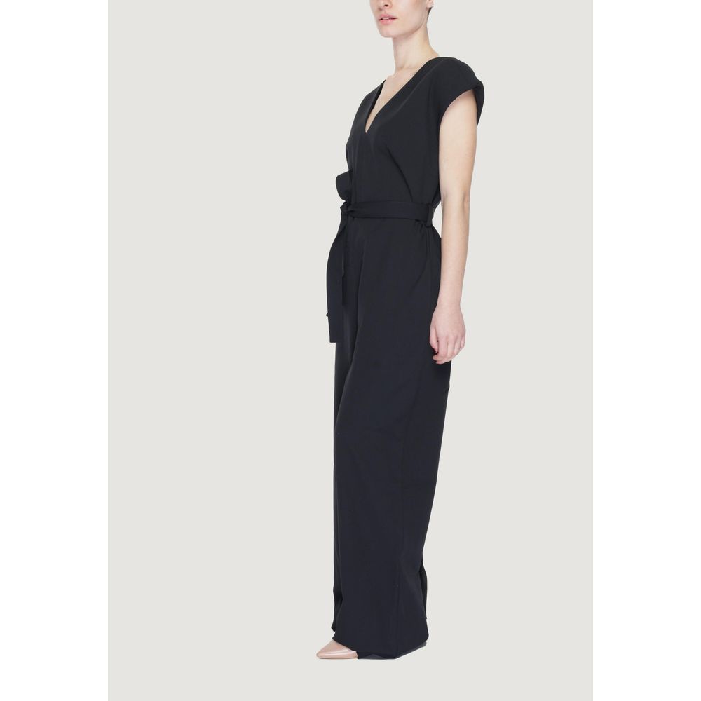 Black Polyester Jumpsuit